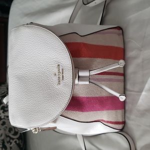 Kate Spade White Backpack purse